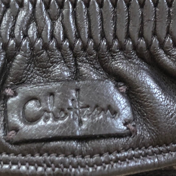 Men's Dark Brown Leather Gloves - Picture 4 of 16